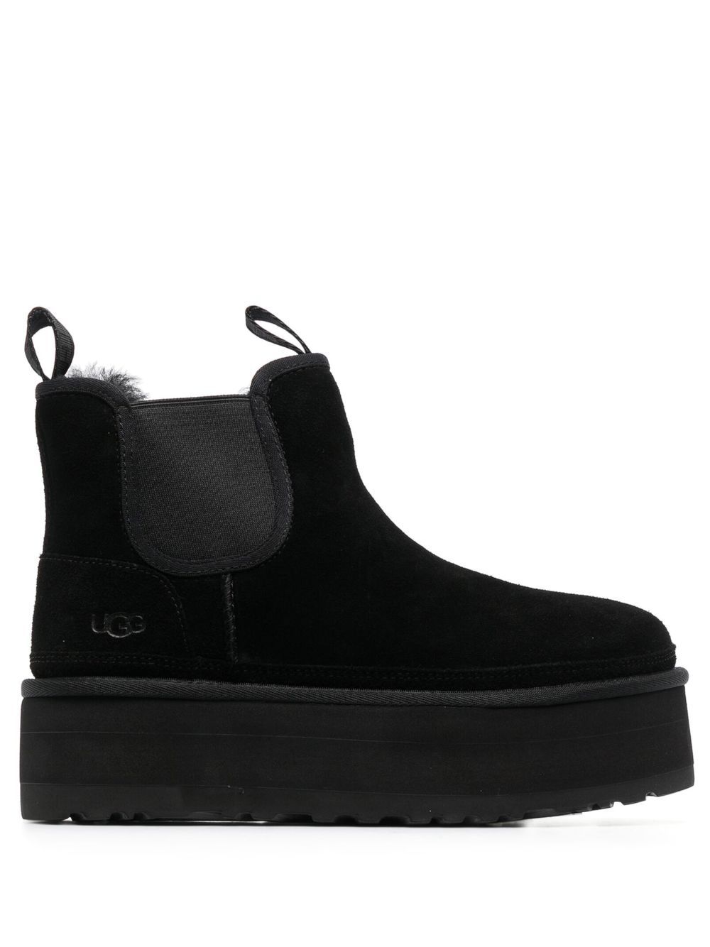 UGG Classic Mini 厚底短靴 - 黑色