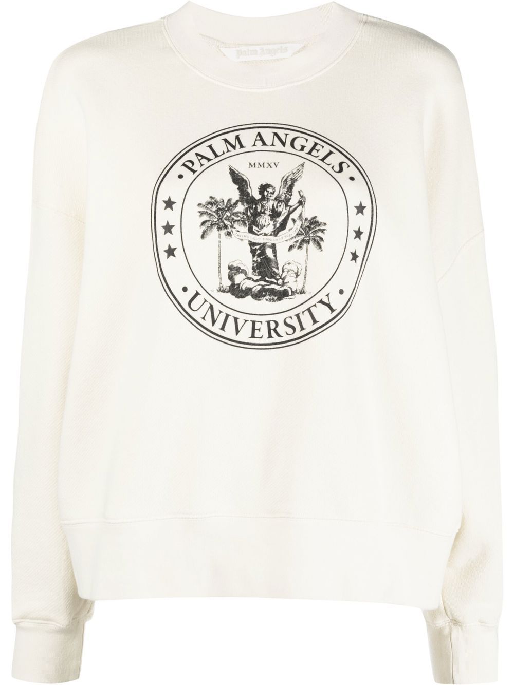 Palm Angels College Classic 圆领卫衣 - 白色