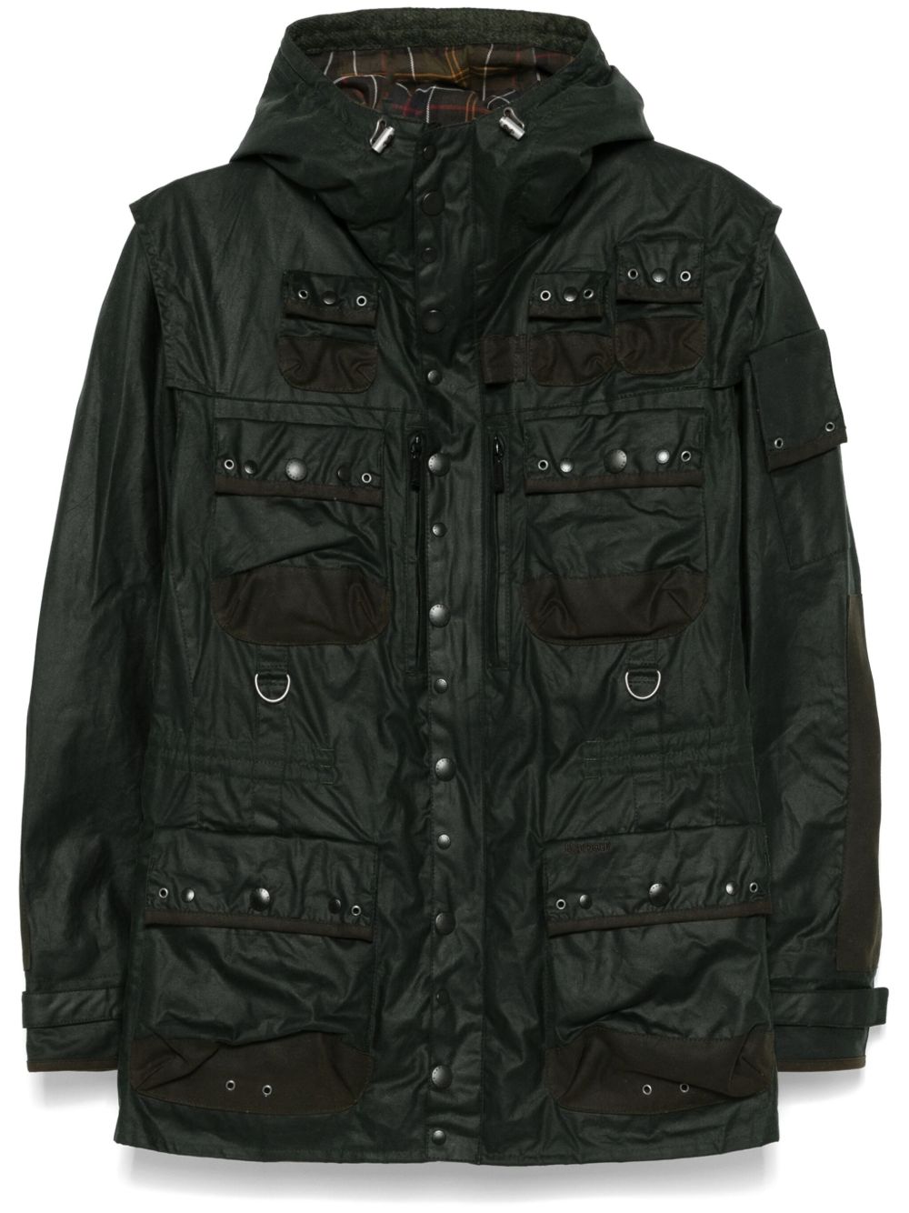 Barbour x TO KI TO 涂蜡军风夹克 - 绿色