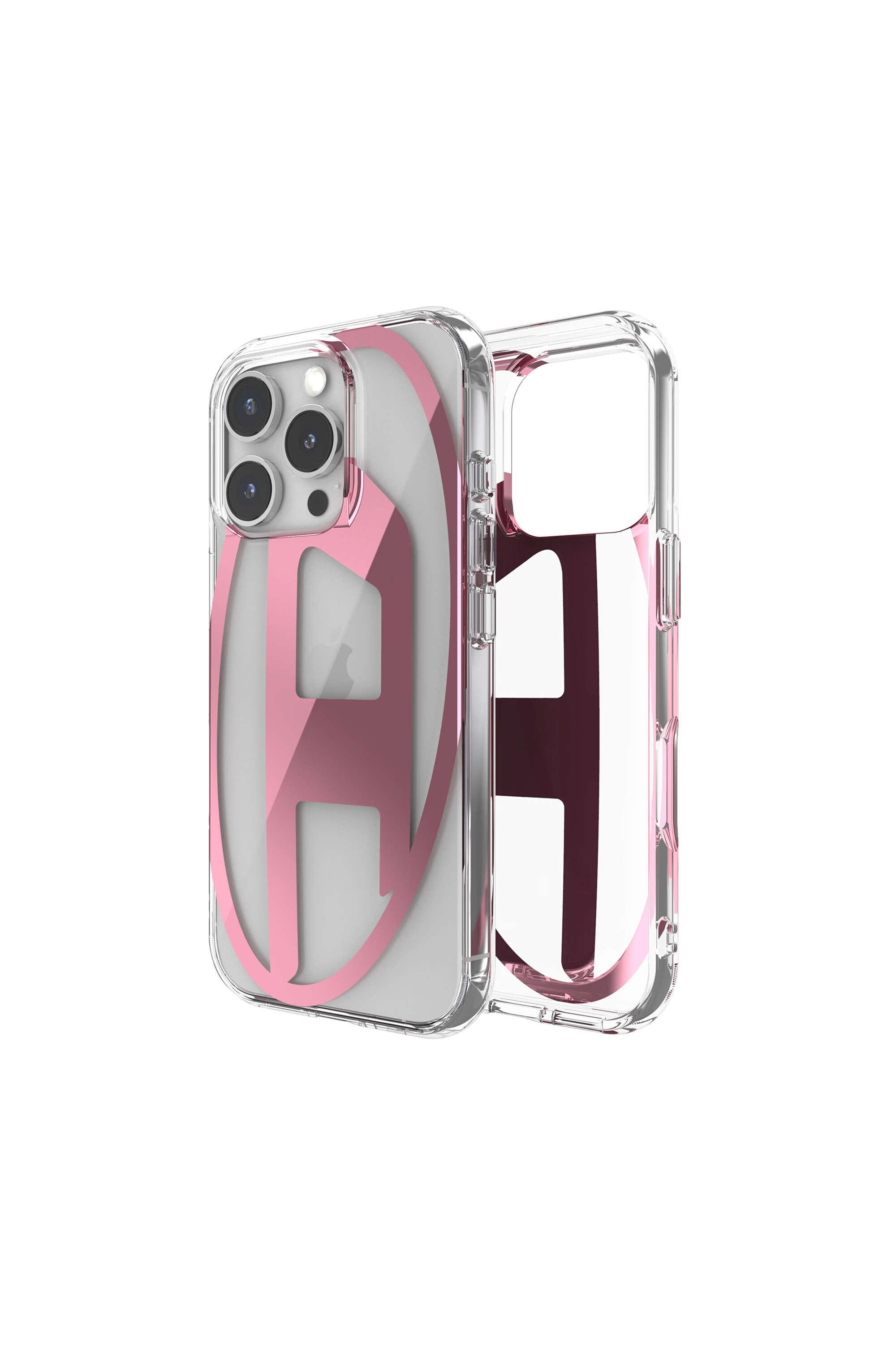 Diesel - Oval D Mirror Case for i P 16 Pro - Cases - Unisex - Pink