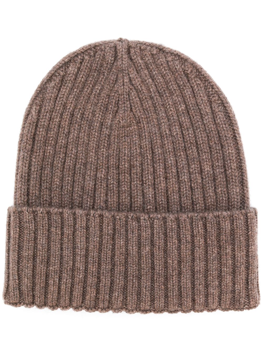 Dell'oglio ribbed knit beanie - 褐色