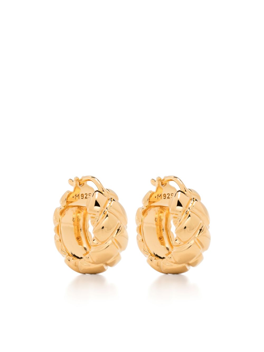 Missoma x Lucy Williams Waffle hoop earrings - 金色