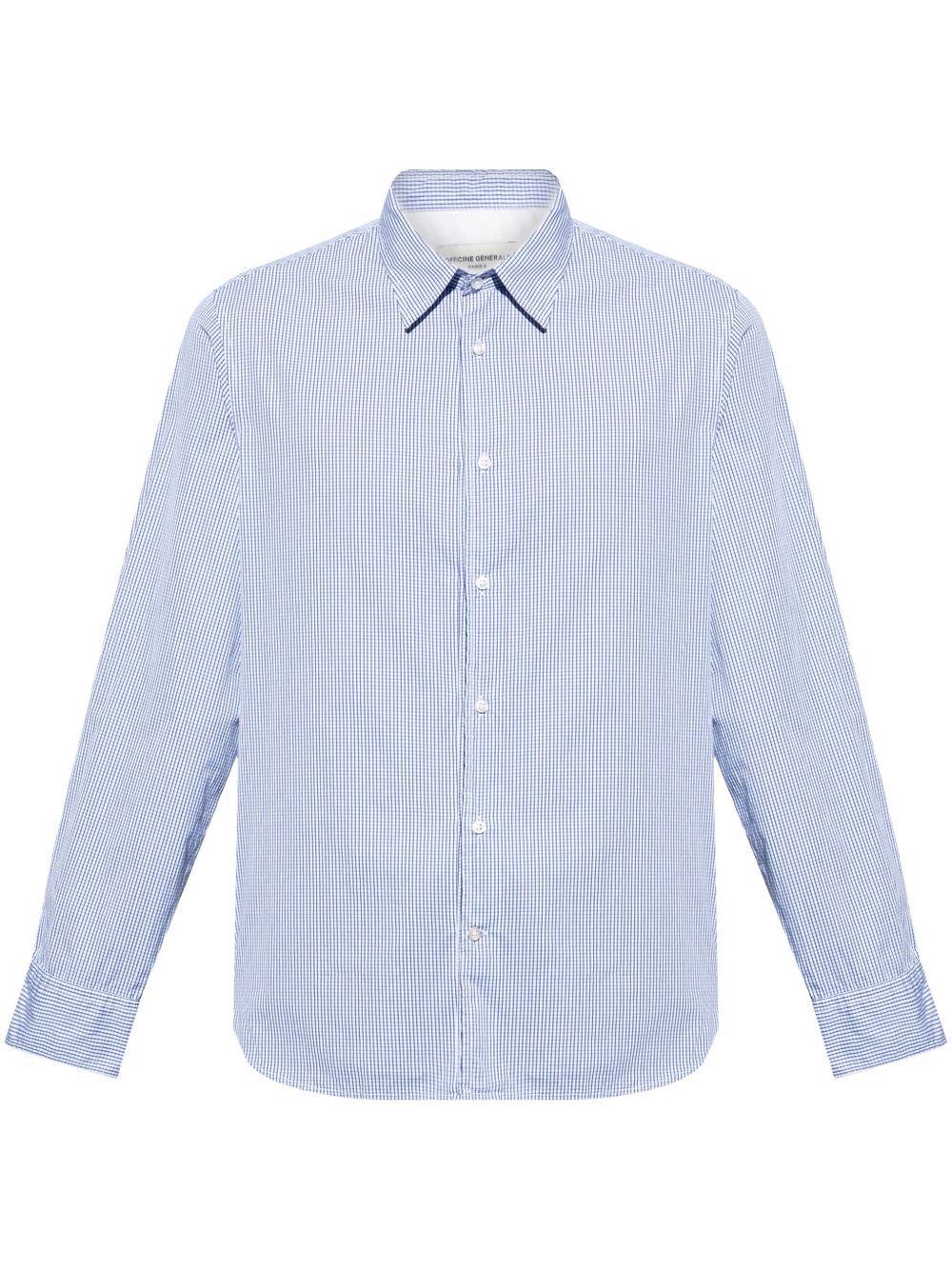 Officine Generale 几何图案印花衬衫 - 白色