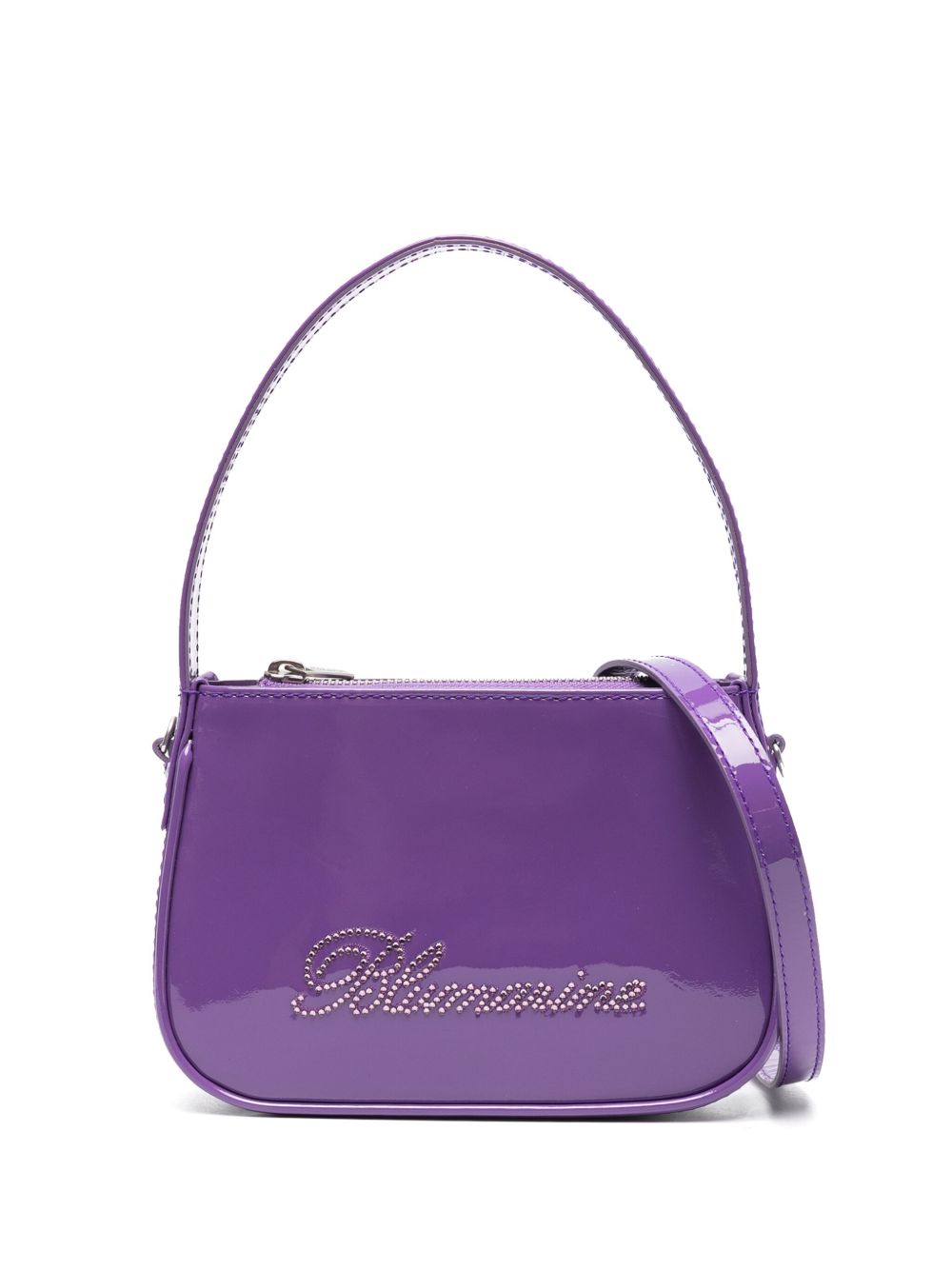 Blumarine 水钻皮质托特包 - 紫色