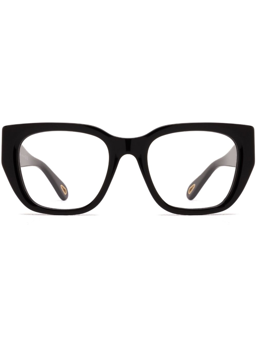 Chloé Eyewear 方框眼镜 - 黑色