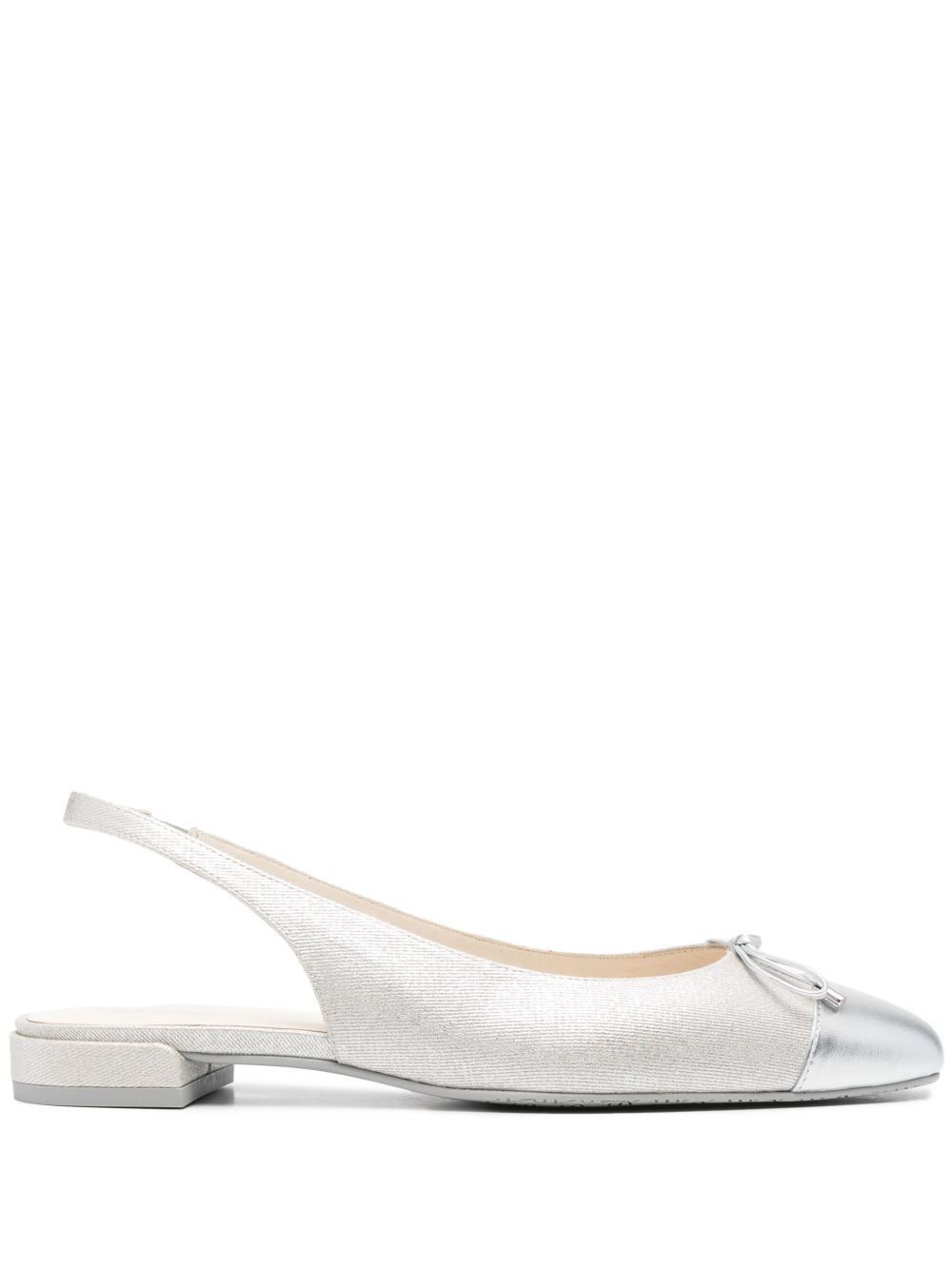 Stuart Weitzman Sleek 平底鞋 - 银色