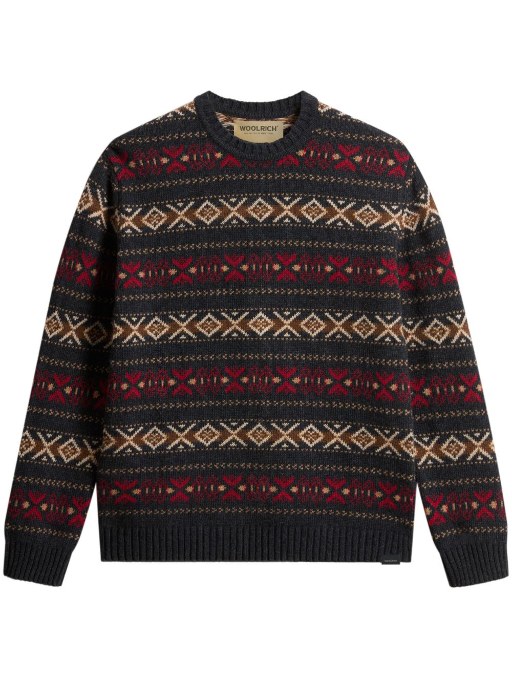 Woolrich 费尔岛式针织毛衣 - 褐色