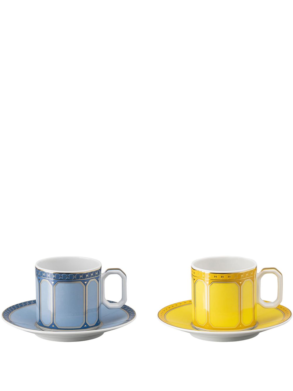 Swarovski x Rosenthal 咖啡杯（两件装） - 黄色