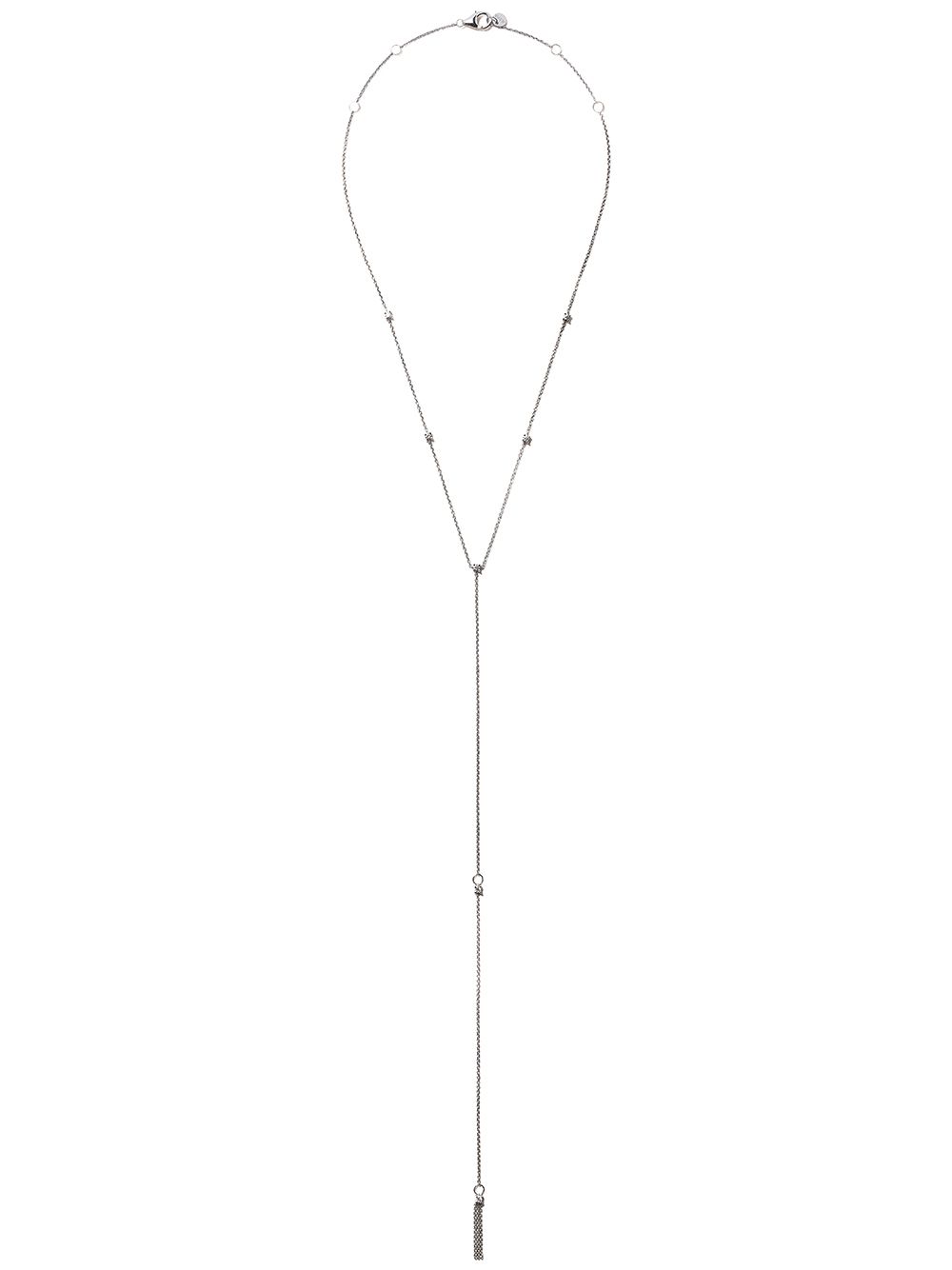 ALINKA MALA 18K白金钻石吊饰项链 - 银色