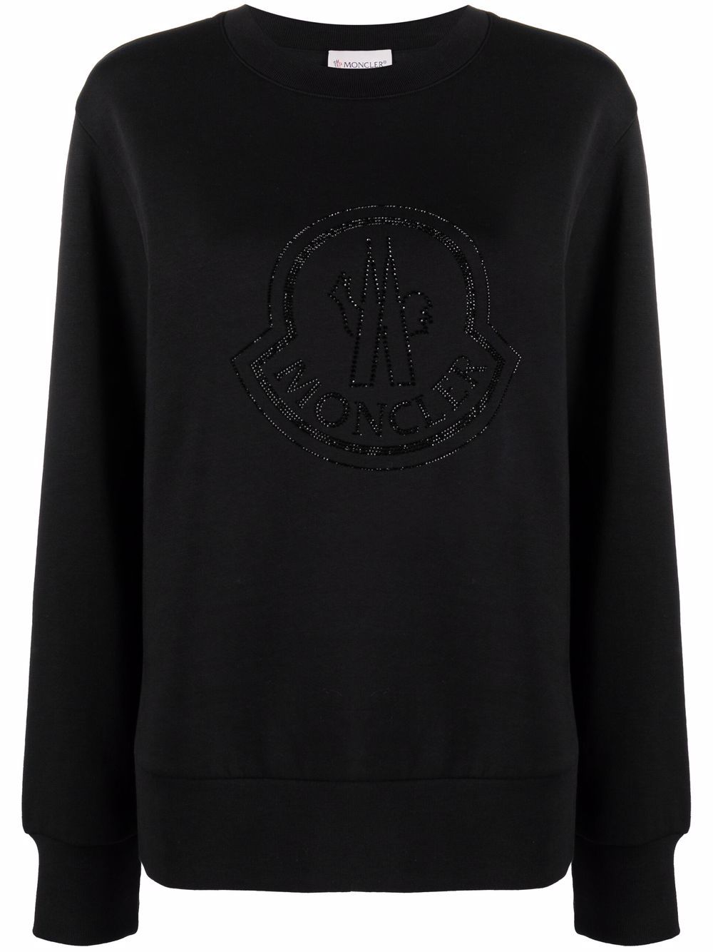 Moncler 盟可睐 标贴长袖卫衣 - 黑色