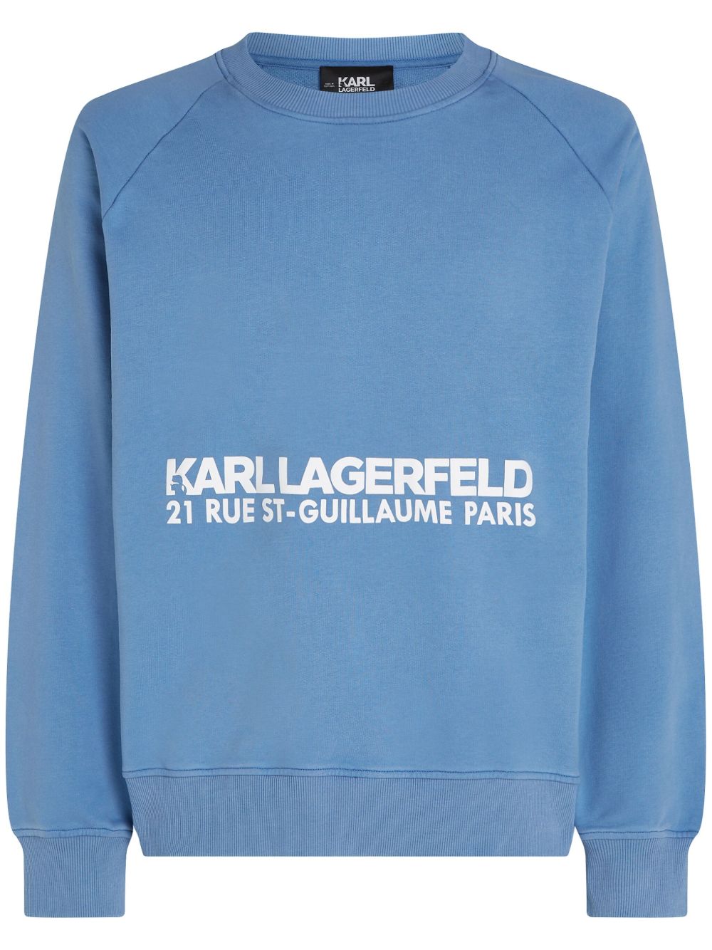 Karl Lagerfeld Rue St-Guillaume 棉卫衣 - 蓝色