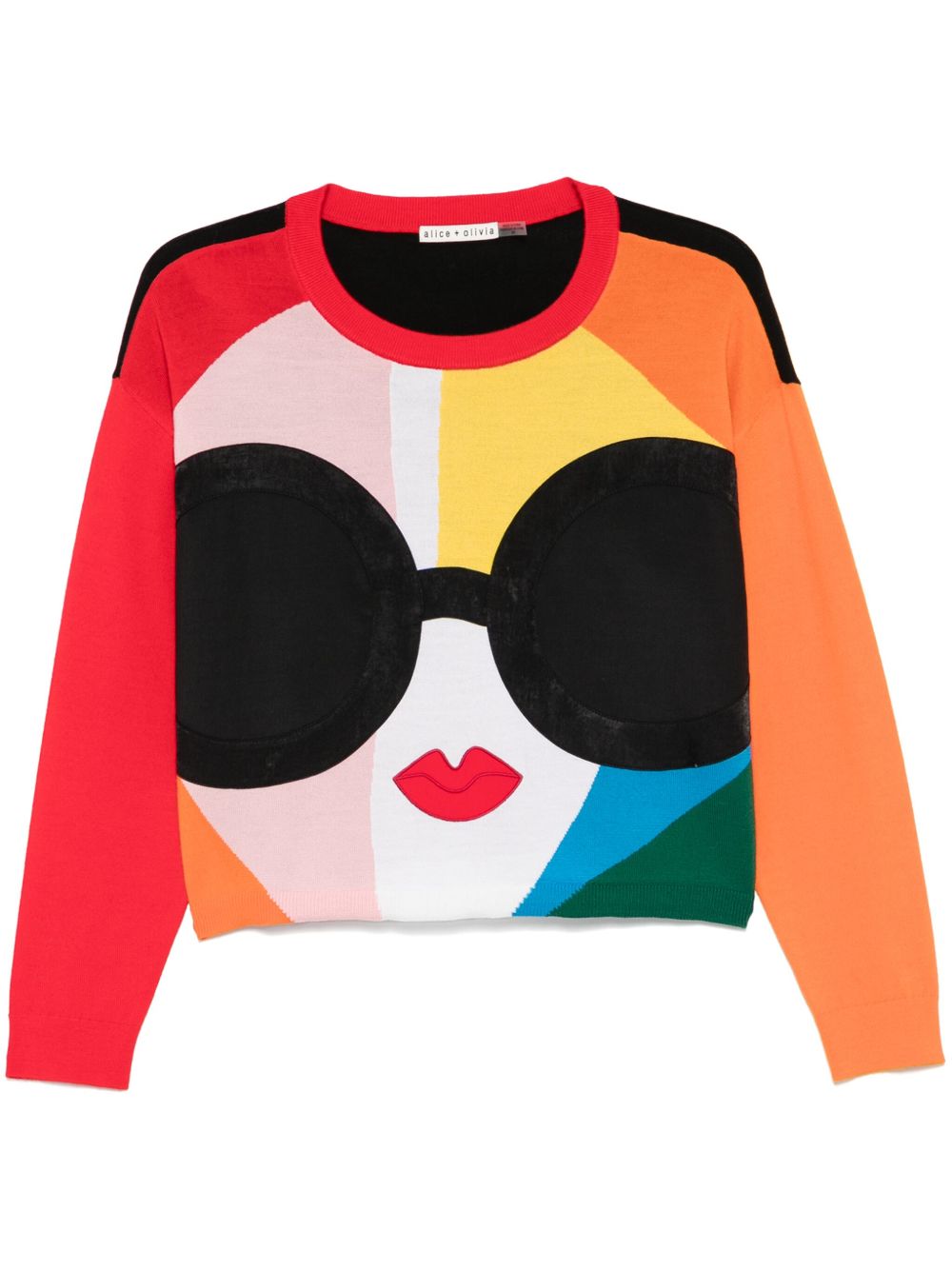 alice + olivia Gleeson StaceFace 毛衣 - 黑色