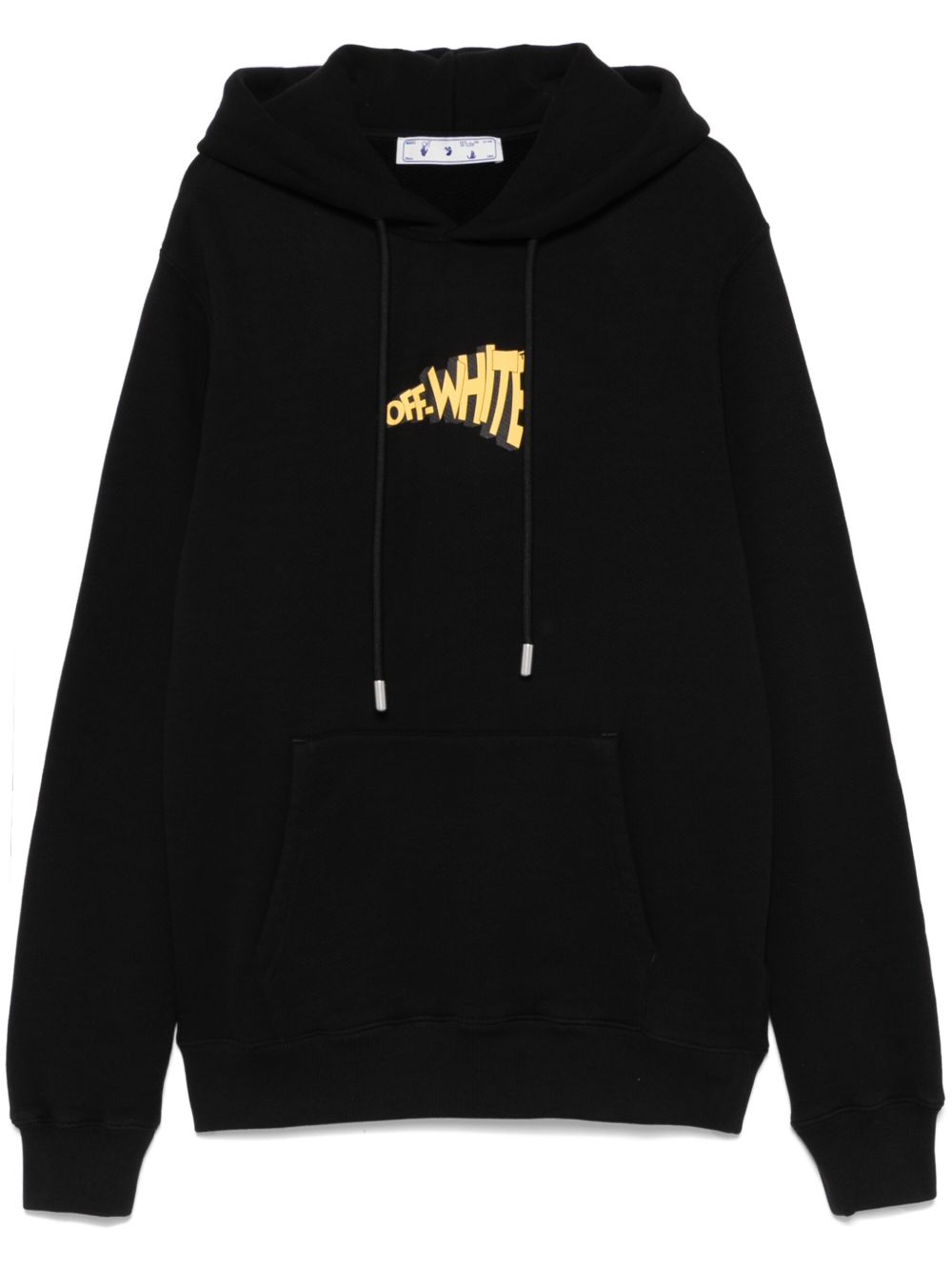 Off-White 箭头图案印花连帽衫 - 黑色