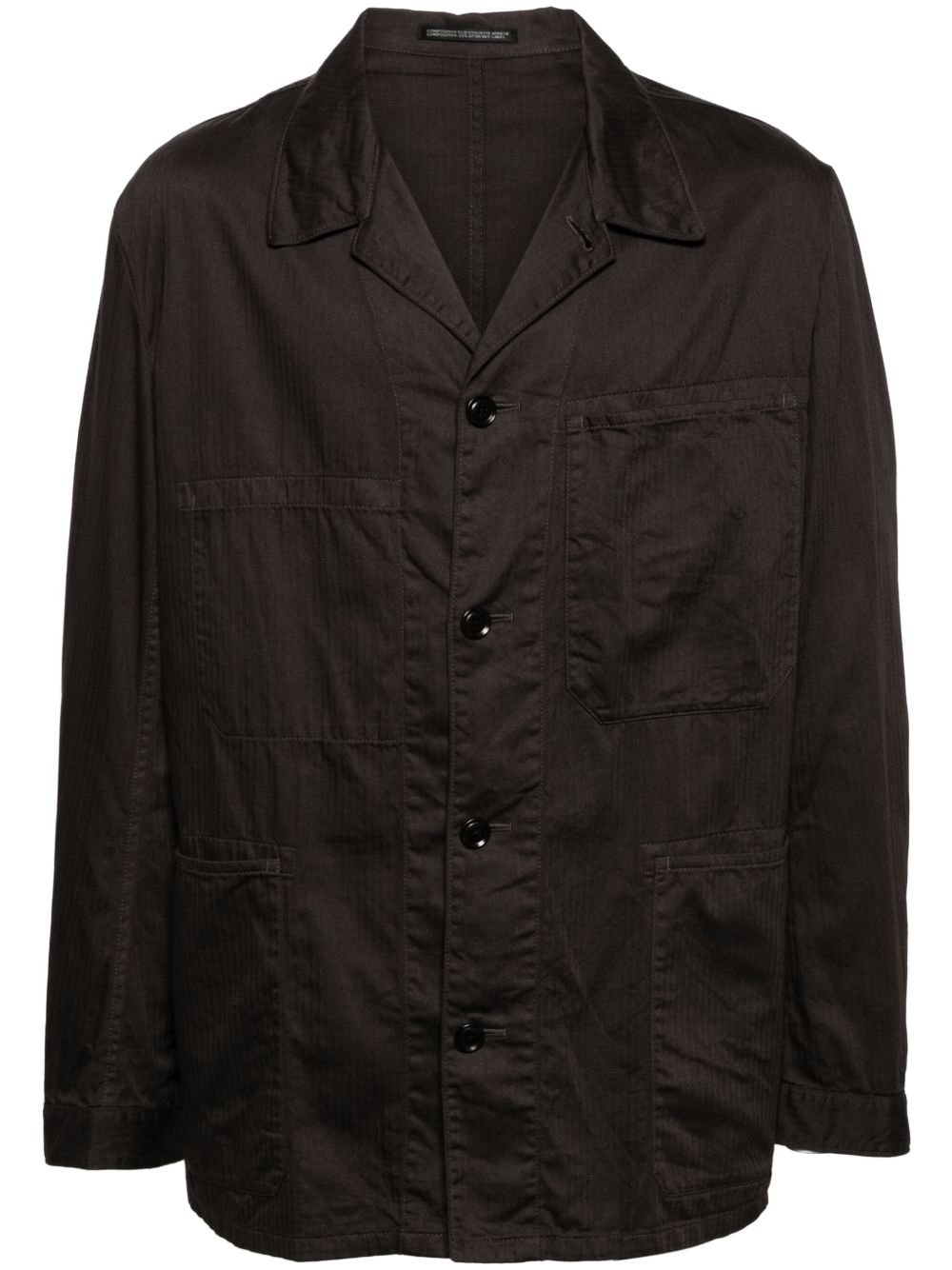 Yohji Yamamoto 超大款衬衫 - 灰色