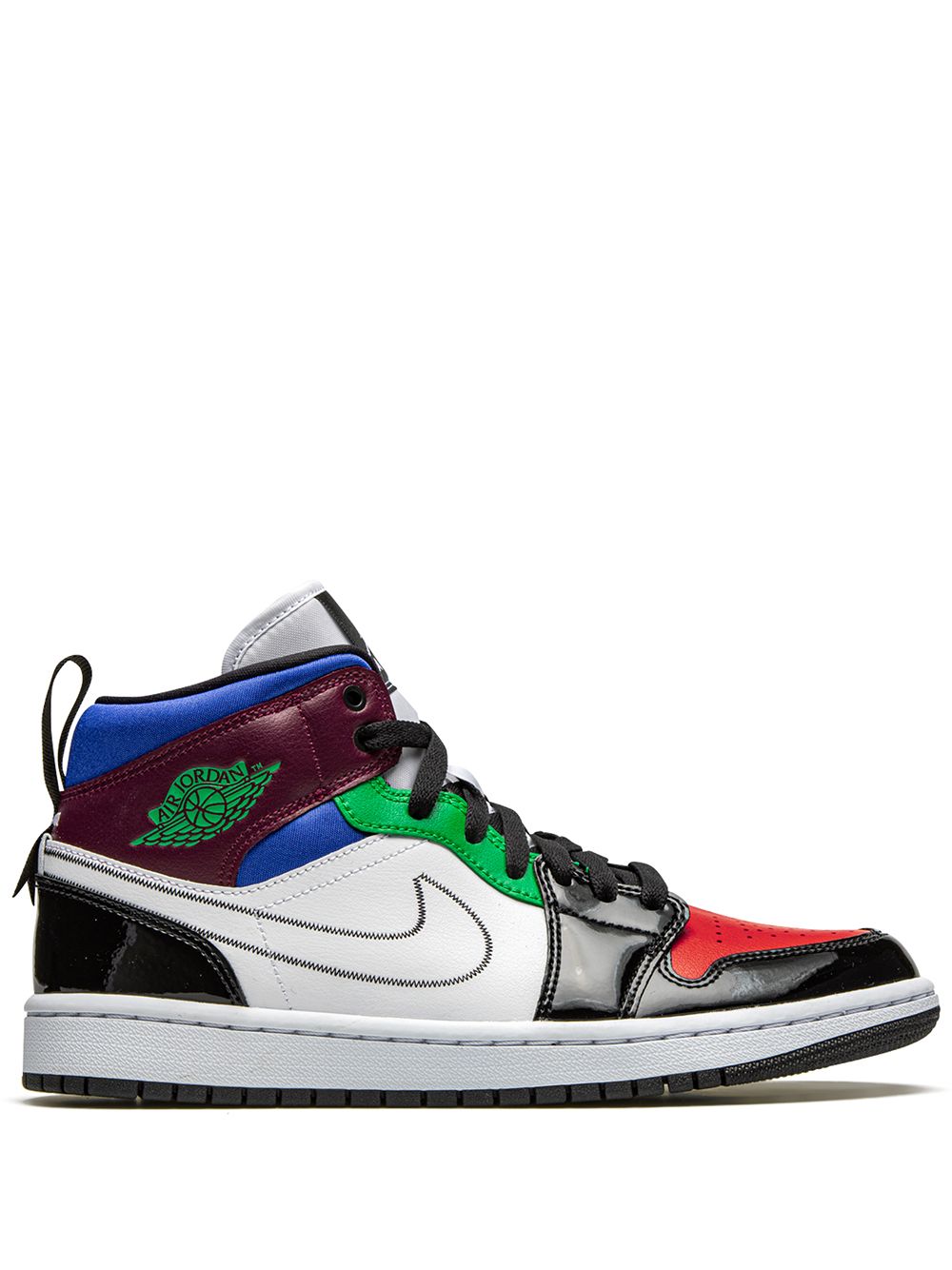 Jordan Air Jordan 1 Mid SE Multicolor 板鞋 - 黑色