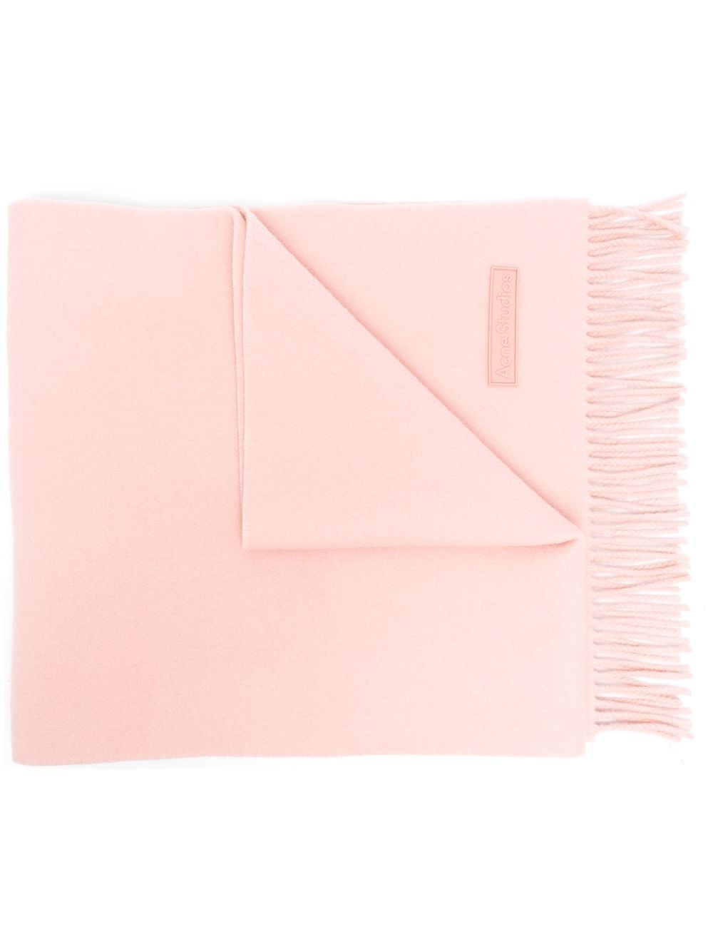 Acne Studios 流苏羊毛围巾 - 粉色