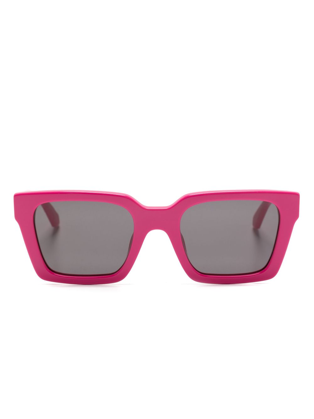 Off-White Eyewear logo印花方框太阳眼镜 - 粉色