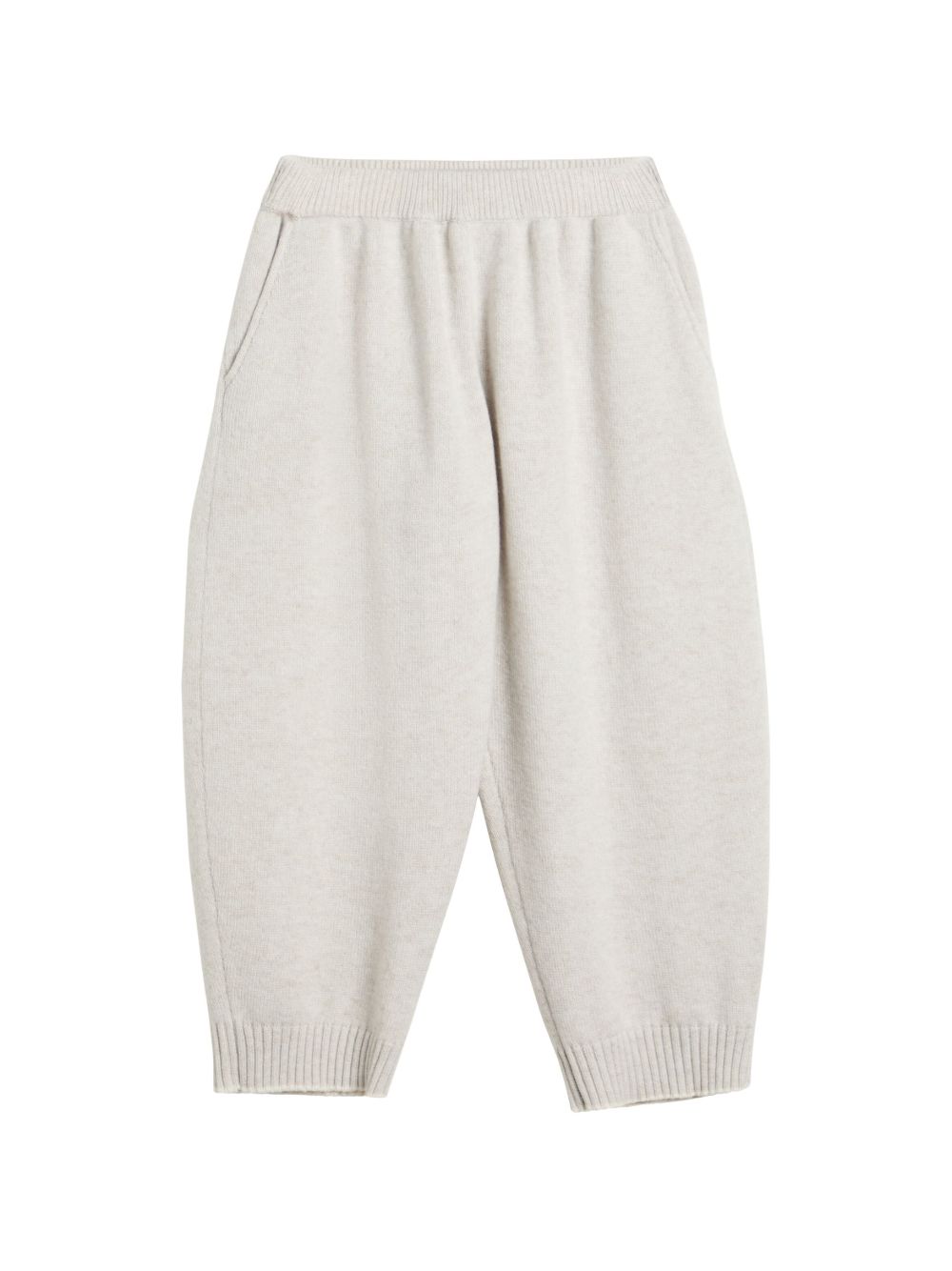 Brunello Cucinelli Kids 羊绒运动裤 - 中性色