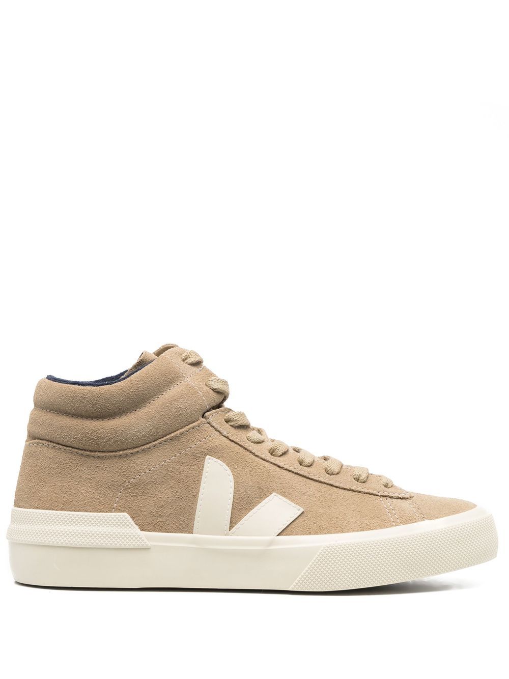 VEJA V-logo绒面皮高帮运动鞋 - 中性色