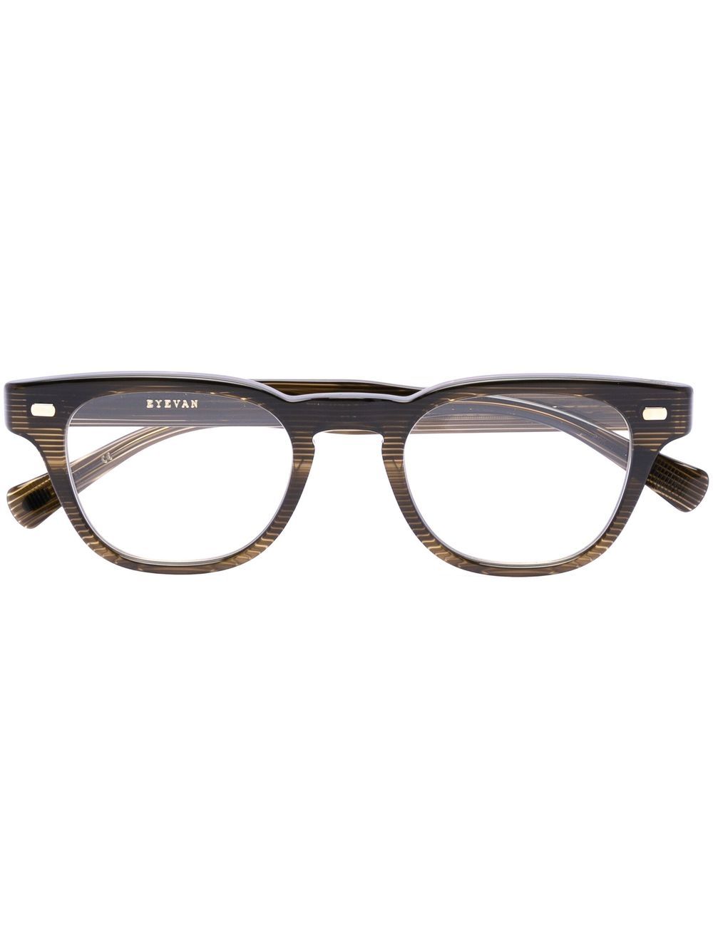 Eyevan7285 Wayfarer 镜框眼镜 - 绿色