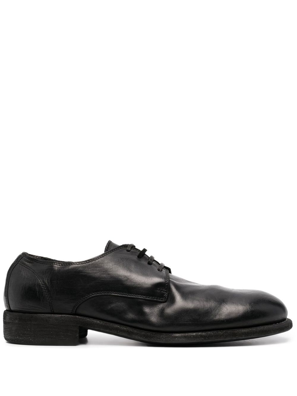 Guidi 系带德比鞋 - 黑色