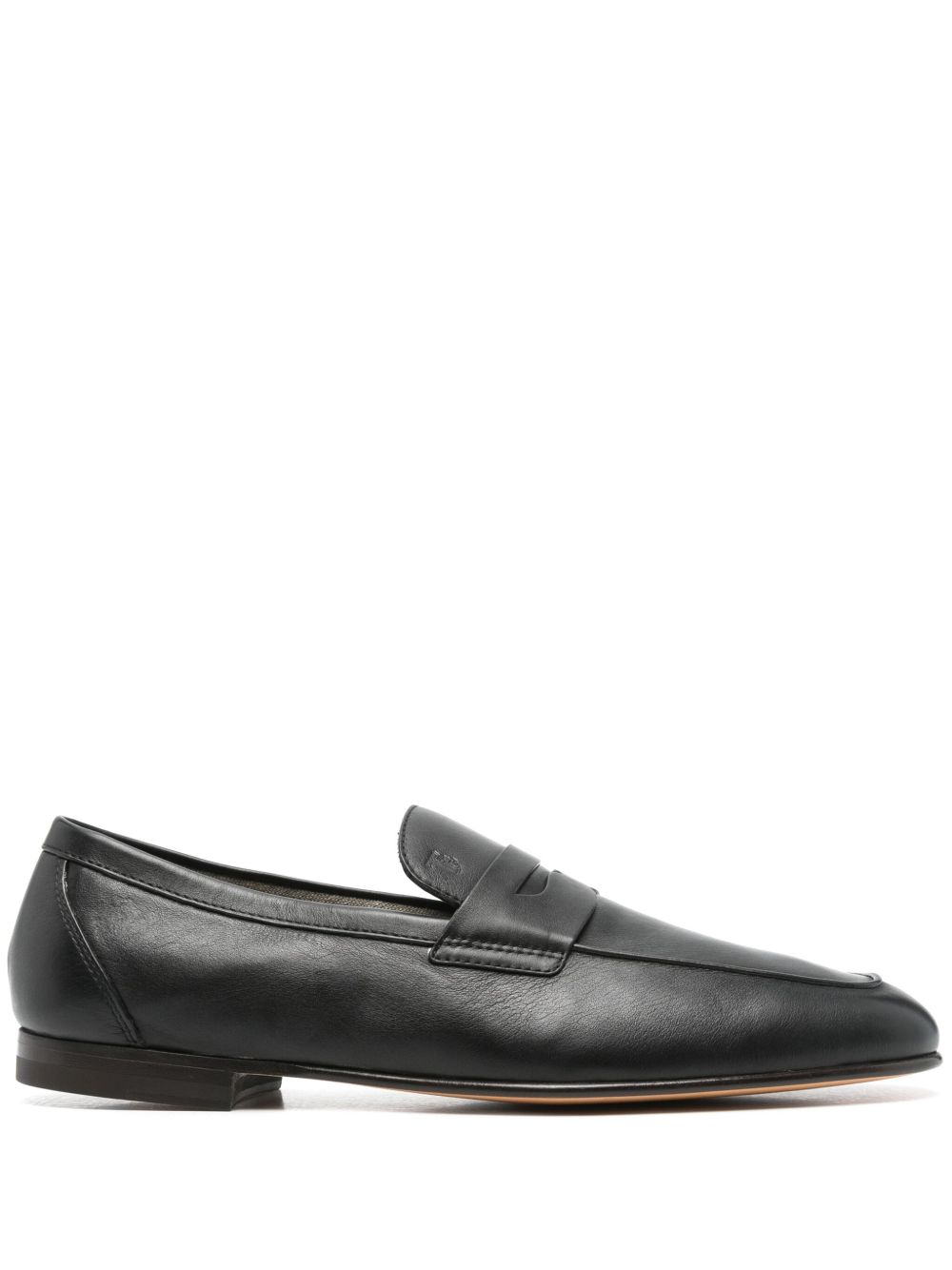 Tod's leather loafers - 黑色