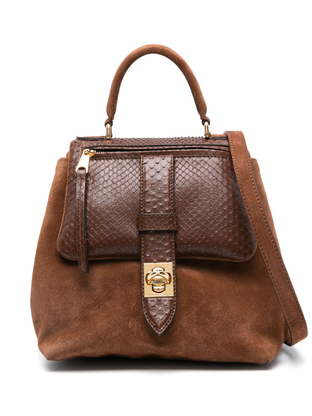 Ermanno Scervino Flap 单肩包 - 褐色