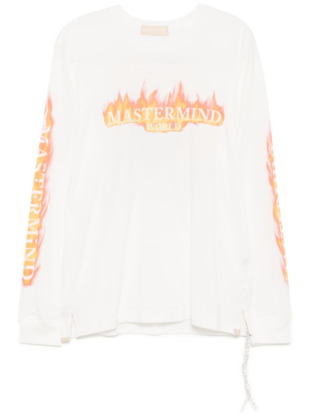 Mastermind World logo印花长袖T恤 - 白色