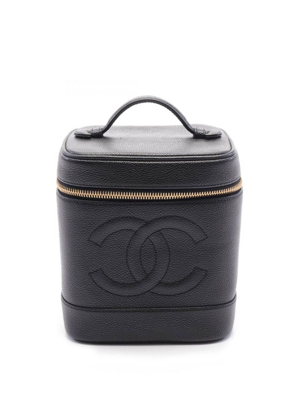 CHANEL Pre-Owned CC Caviar Case 化妆包（1994-1996年典藏款） - 黑色