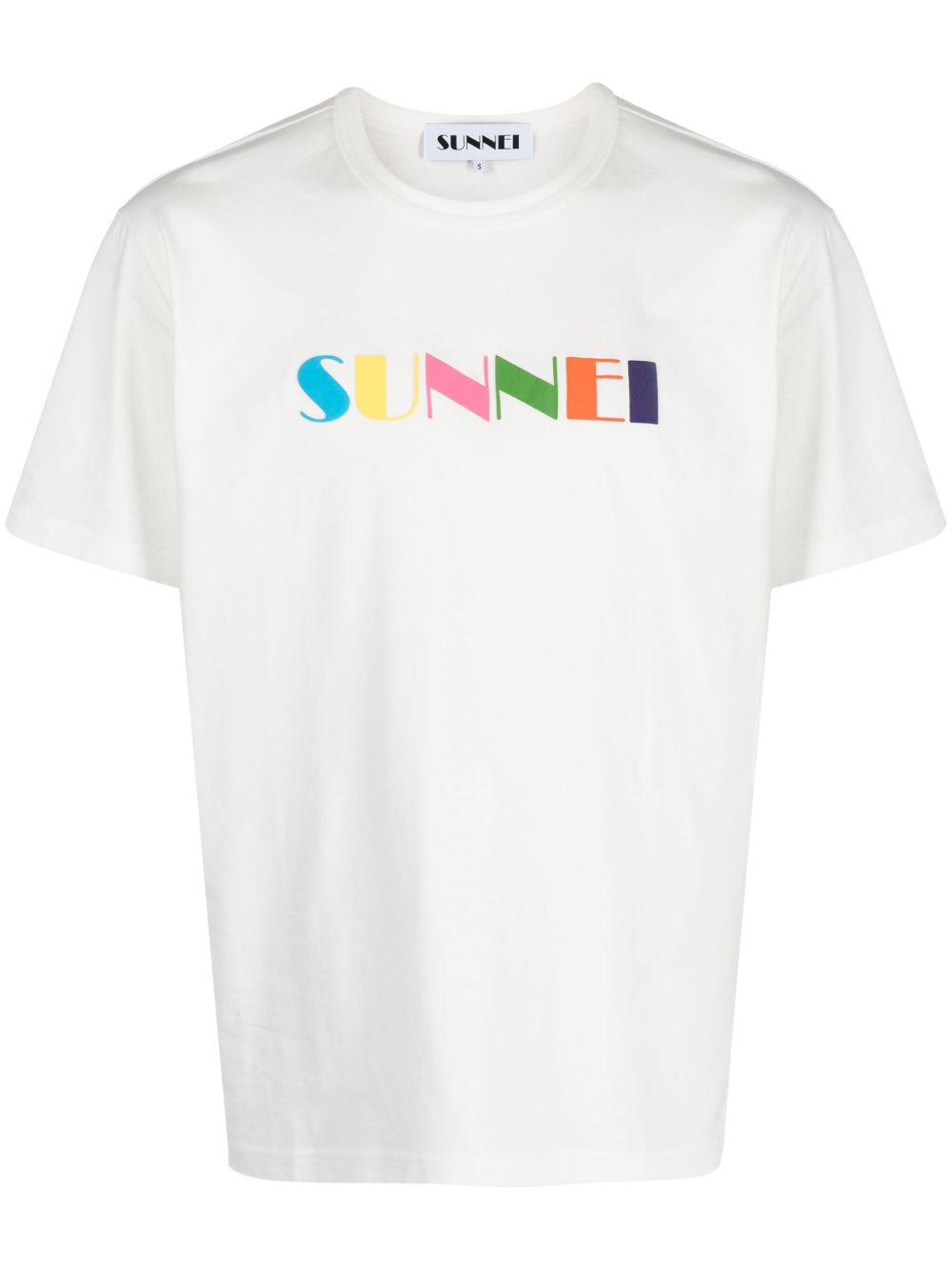 Sunnei logo印花棉T恤 - 白色