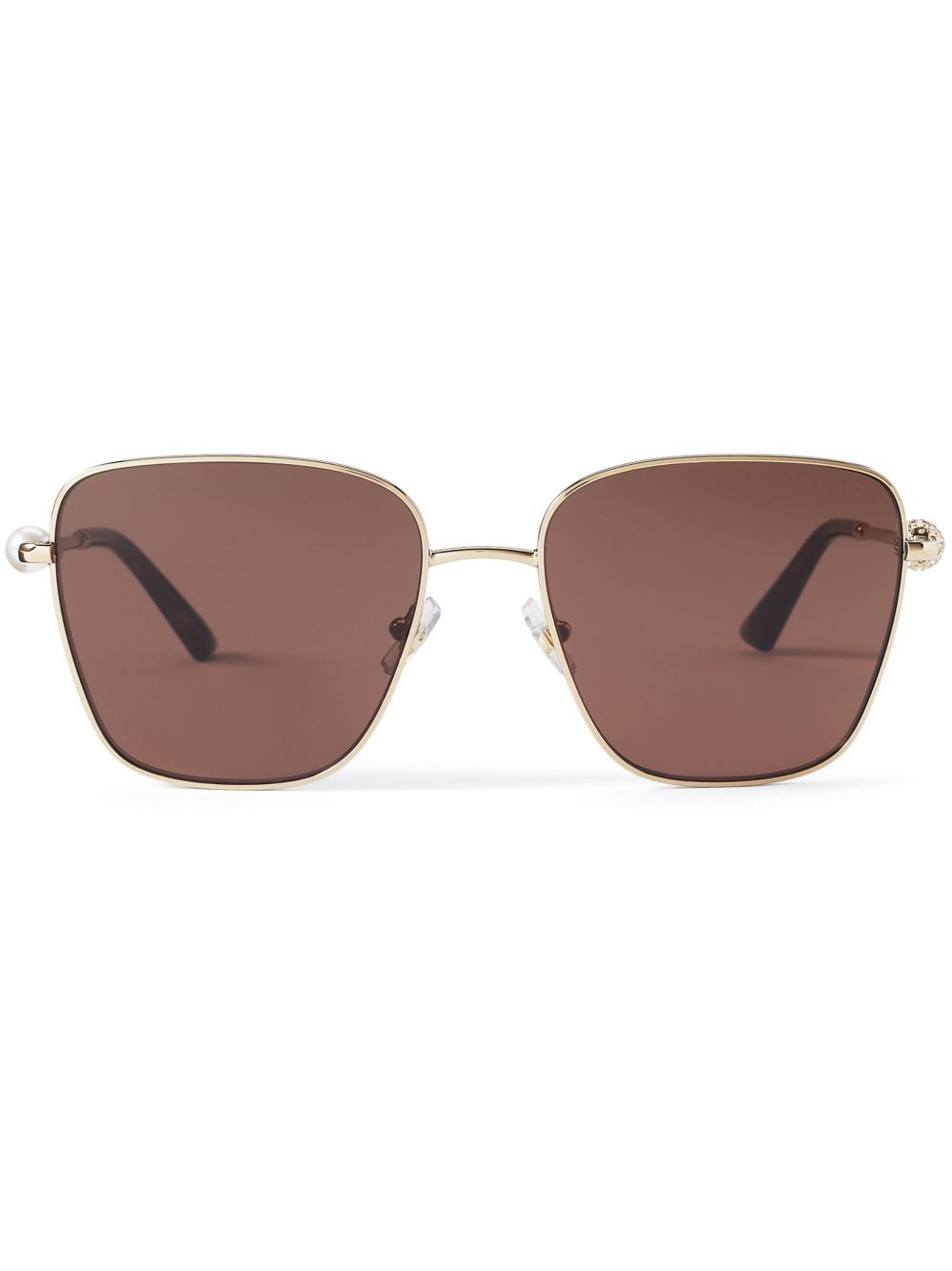 Jimmy Choo Eyewear Pua 方框太阳眼镜 - 金色