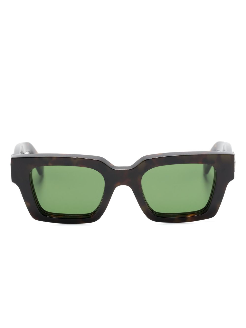 Off-White Eyewear Virgil 方框太阳眼镜 - 褐色