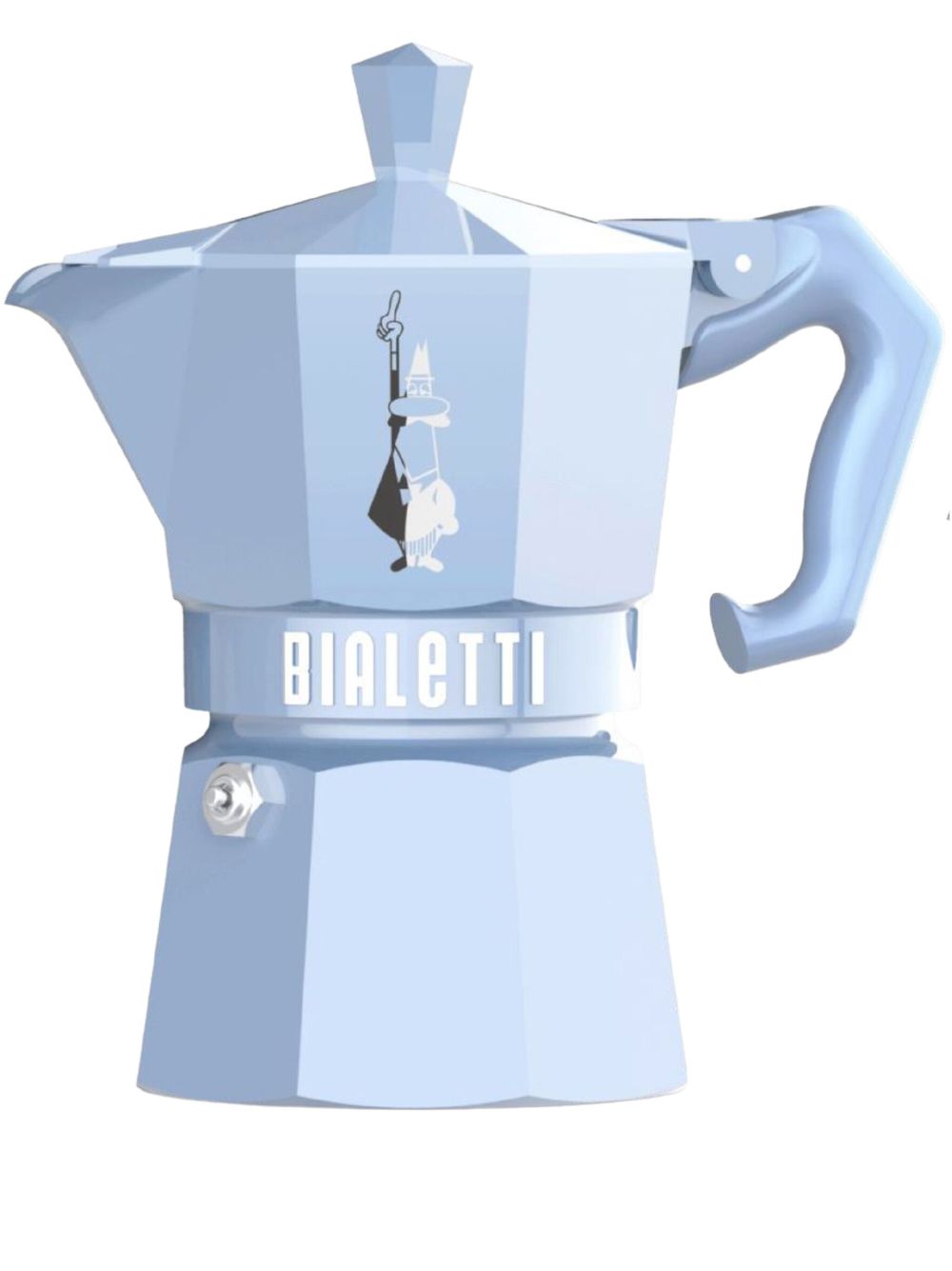 Bialetti Moka Express Alfonso 激光镂空咖啡壶 （93 克 ） - 蓝色