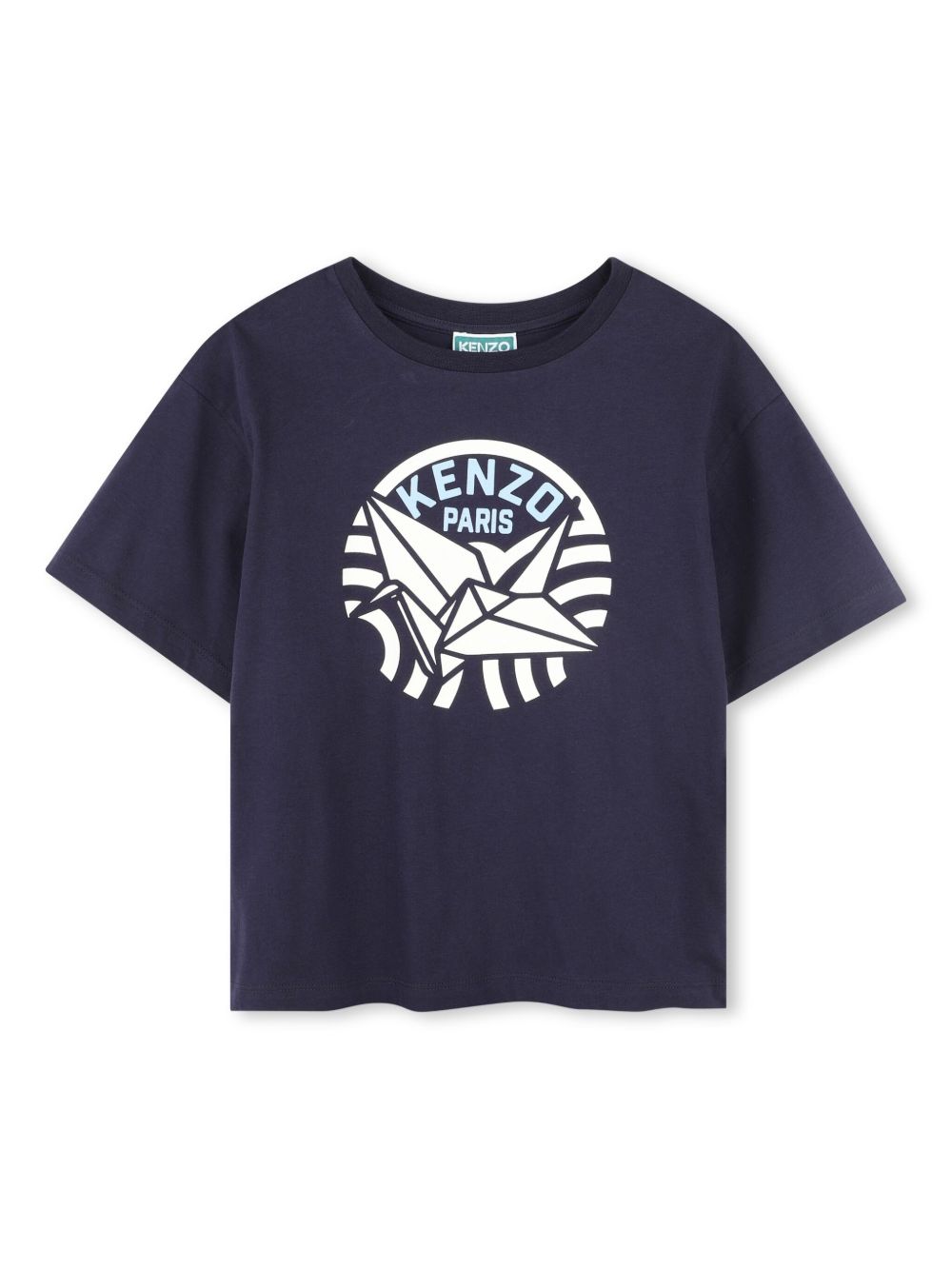 Kenzo Kids 经典棉T恤 - 蓝色