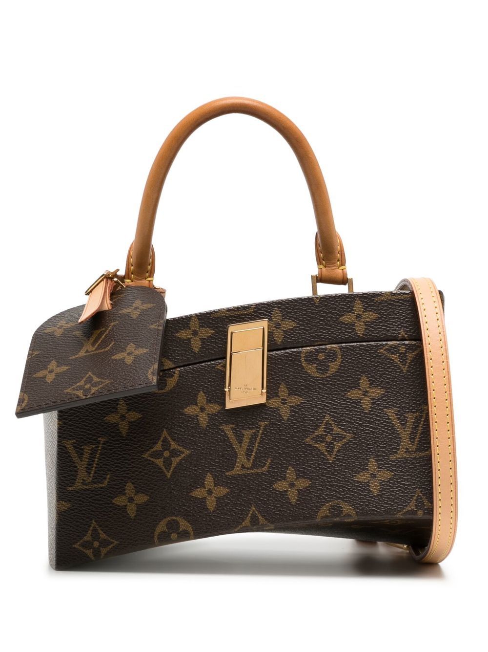 Louis Vuitton Pre-Owned Twisted 经典印花两用手提包（2014年典藏款） - 褐色