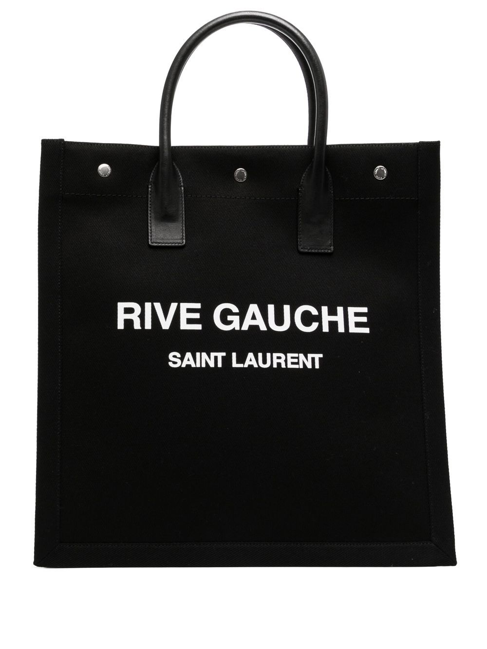Saint Laurent logo印花手提包 - 黑色