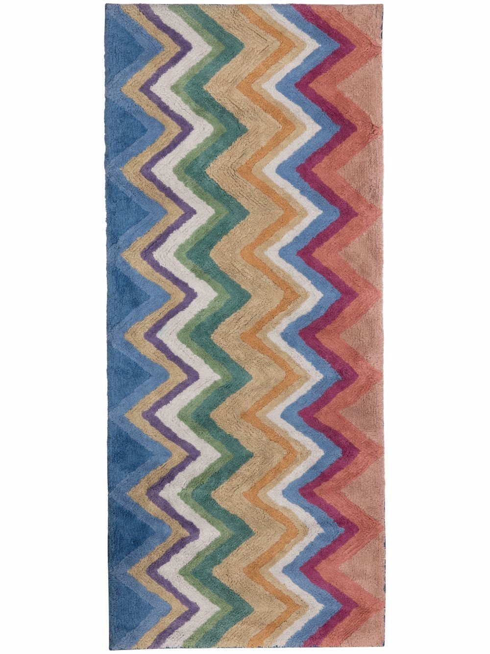 Missoni Home Z字形图案地毯 - 粉色
