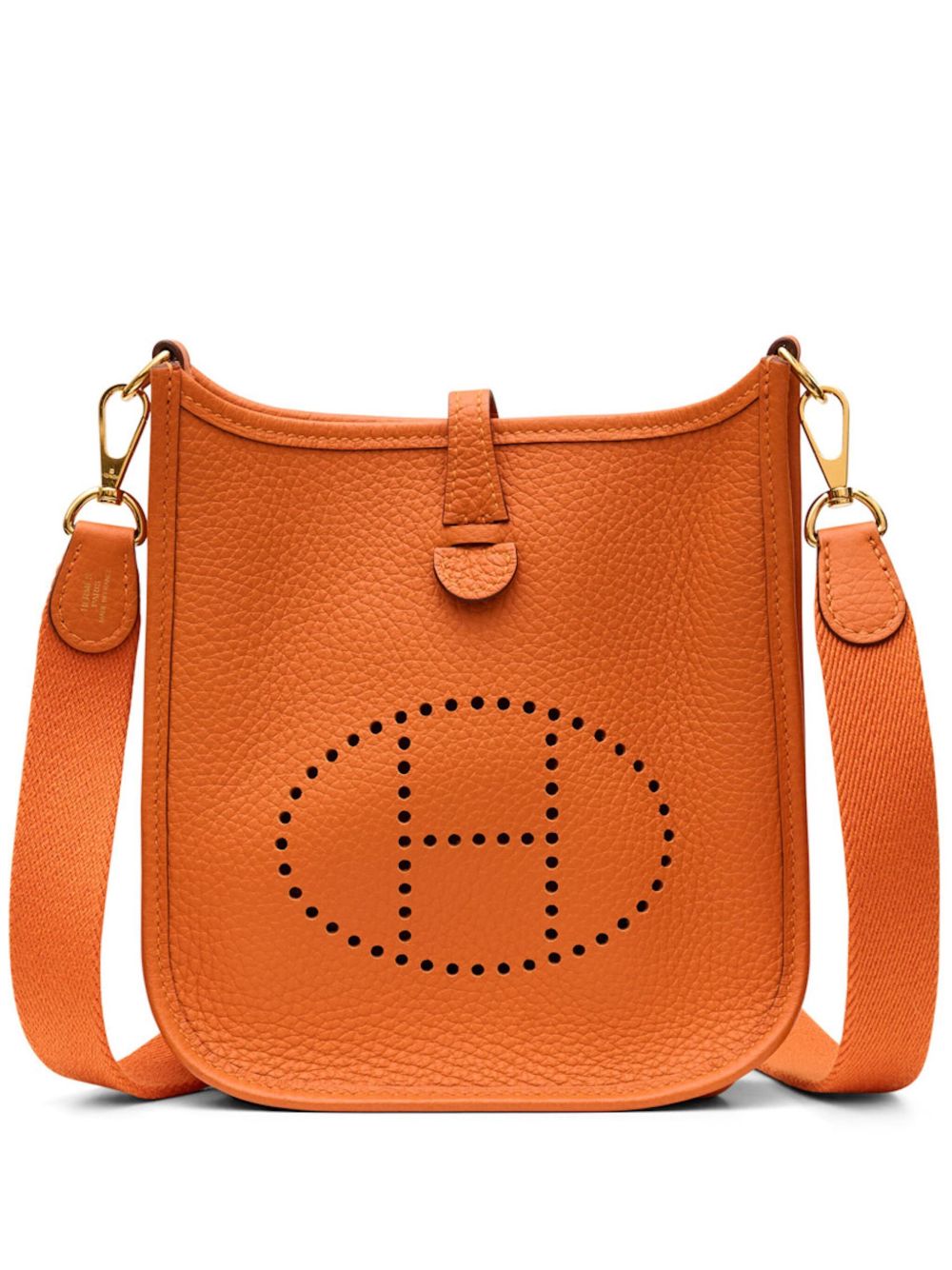 Hermès Pre-Owned Evelyne TPM 单肩包（2023年典藏款） - 橘色