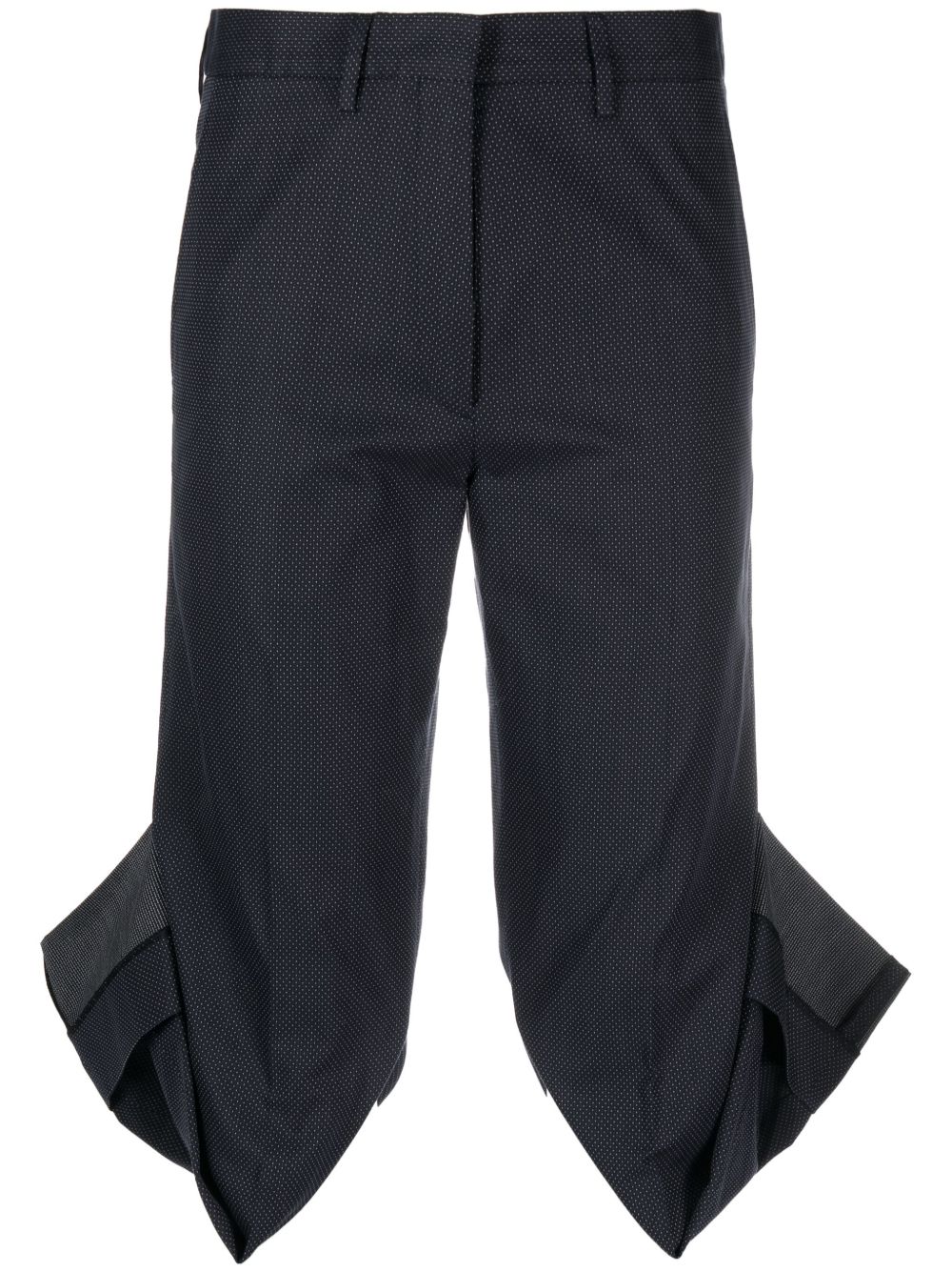 Maison Martin Margiela Pre-Owned 褶饰露踝裤（1990年代典藏款） - 黑色