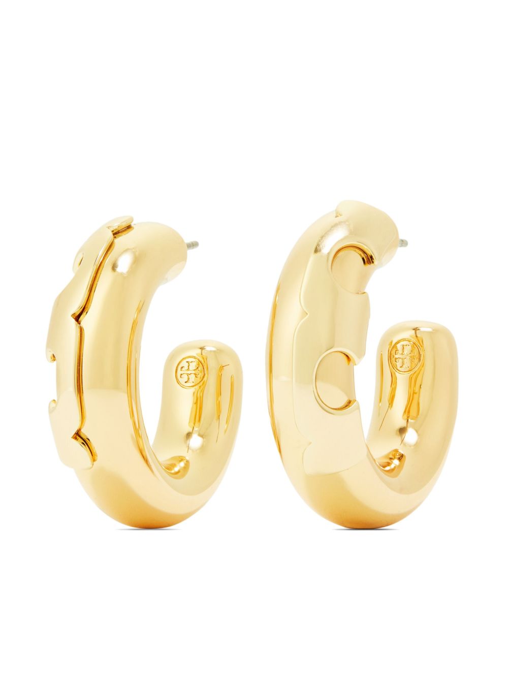 Tory Burch Essential 圈形耳环 - 金色