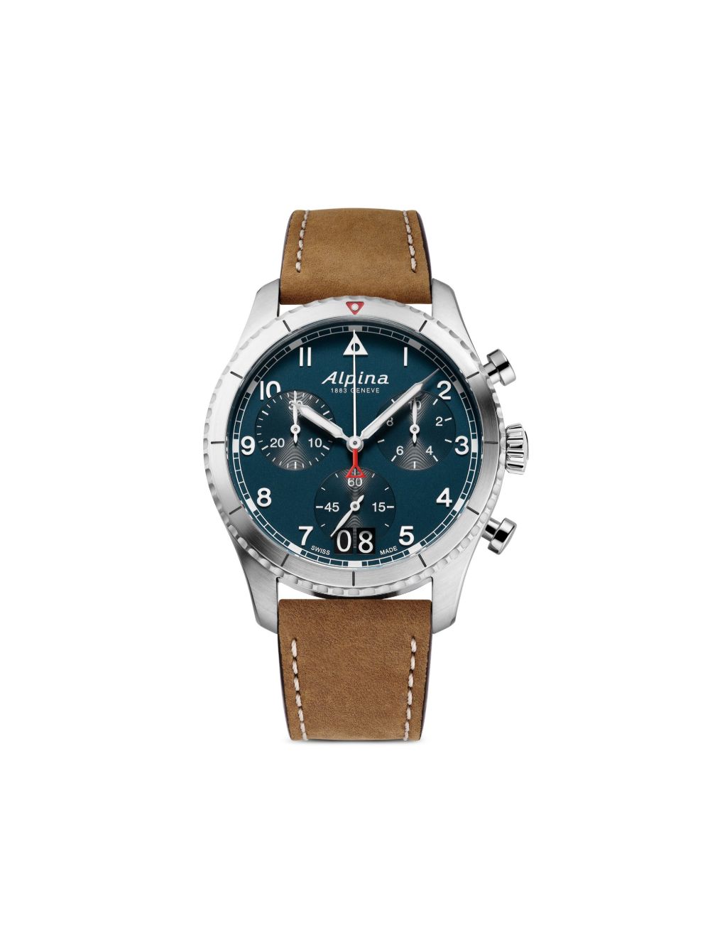 Alpina Startimer Pilot Quartz Chronograph Big Date 41毫米腕表 - 蓝色