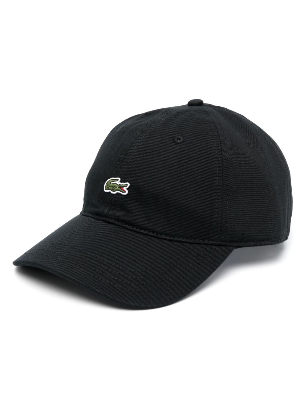 Lacoste 标贴可调式棒球帽 - 黑色