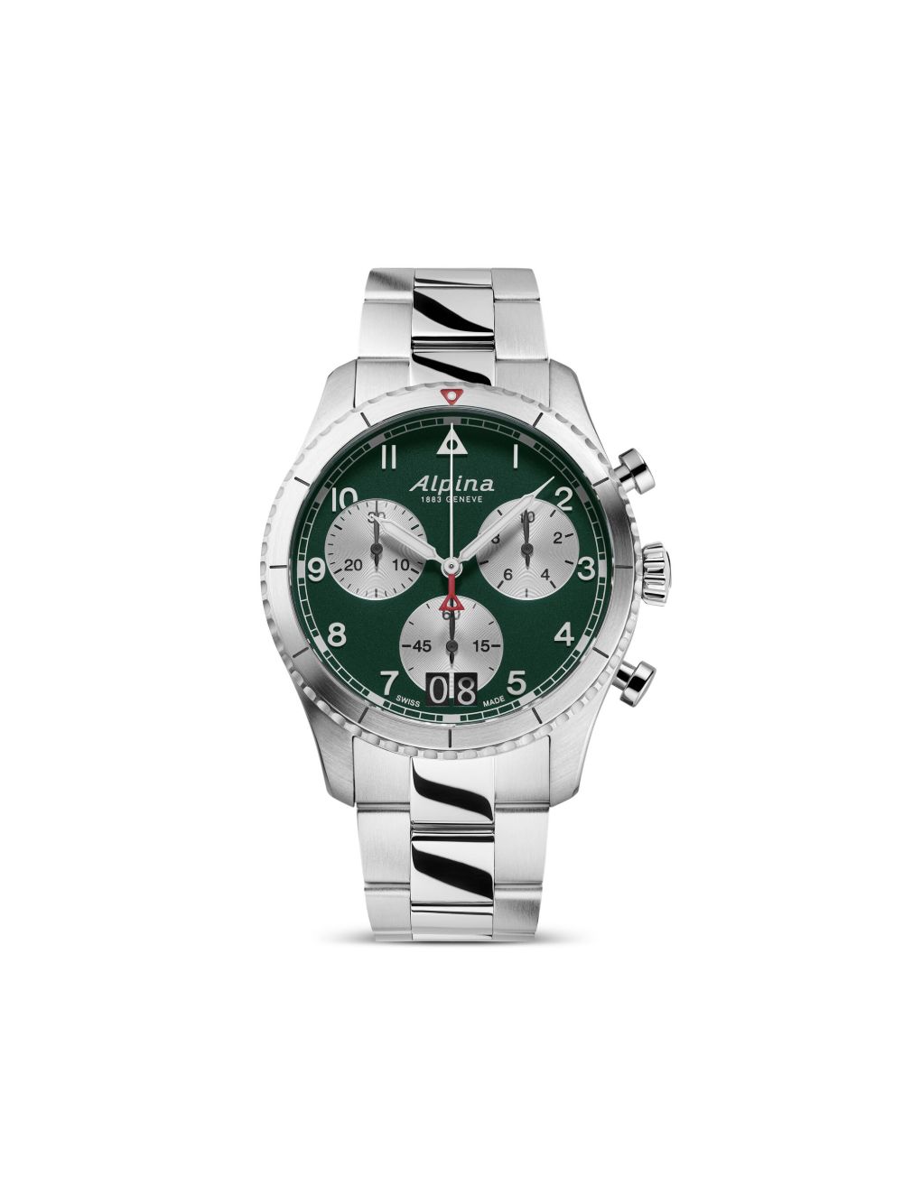 Alpina Startimer Pilot Quartz Chronograph Big Date 41毫米腕表 - 绿色