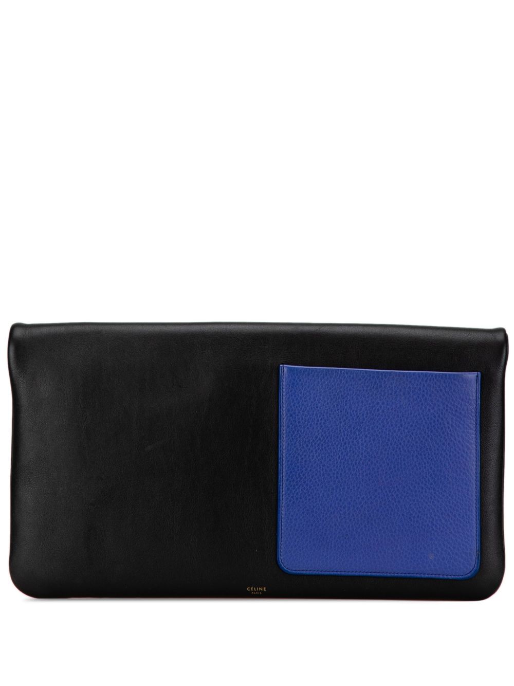 Céline Pre-Owned 皮质折叠手拿包（1900年代典藏款） - 蓝色