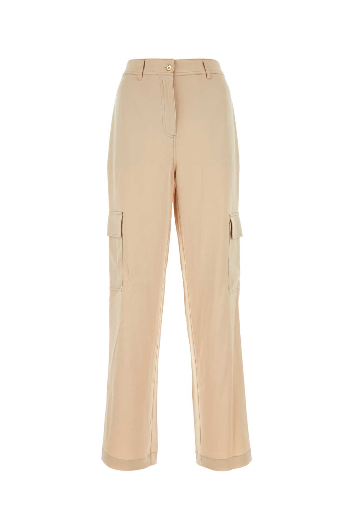 Michael Kors Skin Pink Triacetate Blend Wide-leg Pant