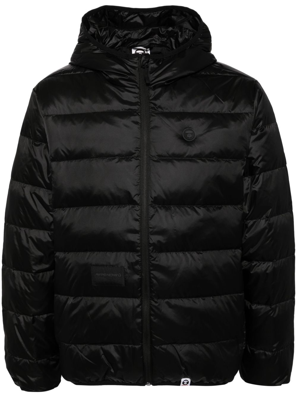 AAPE BY *A BATHING APE® logo羽绒夹克 - 黑色