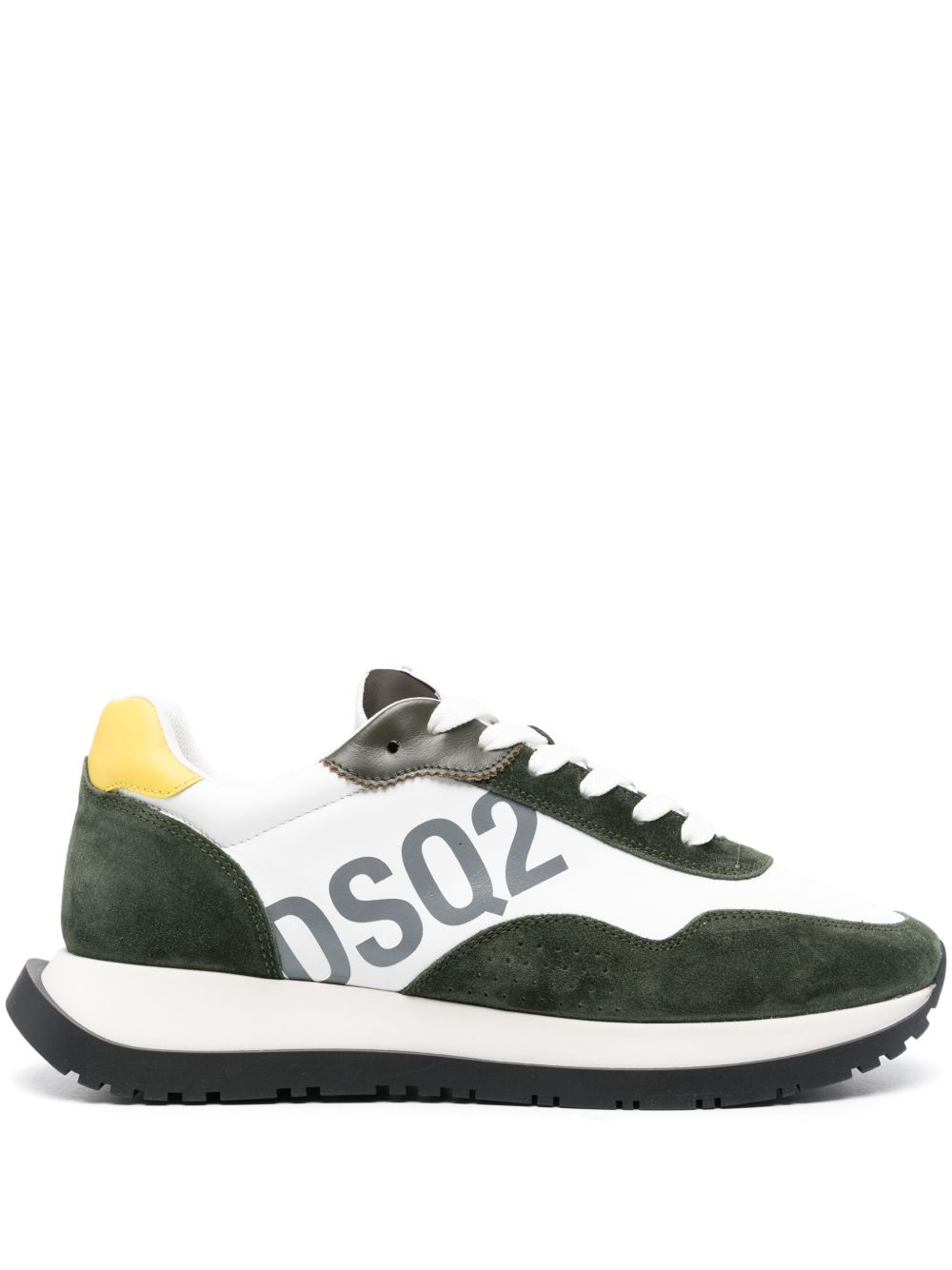 DSQUARED2 Running 皮质运动鞋 - 白色