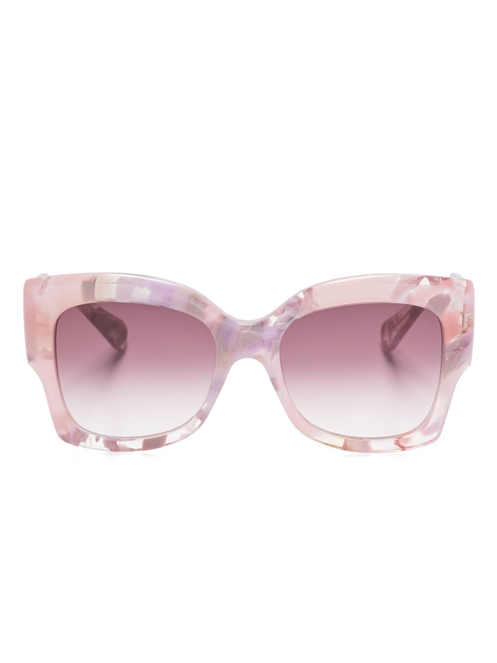 Chloé Eyewear 猫眼框太阳眼镜 - 粉色