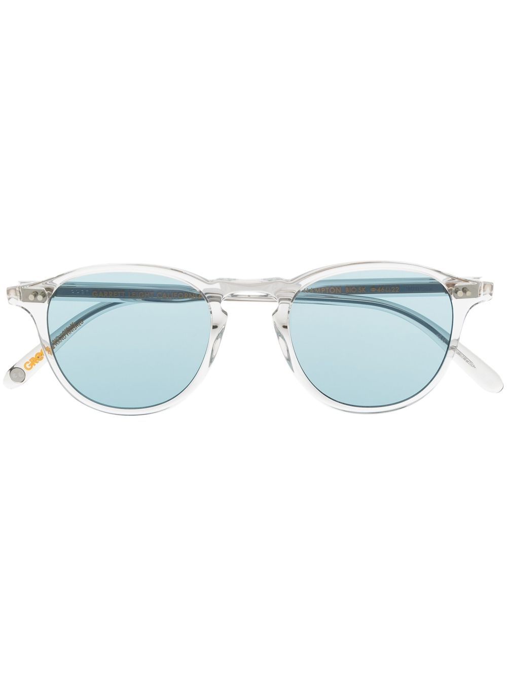 Garrett Leight Hampton 圆框太阳眼镜 - 蓝色