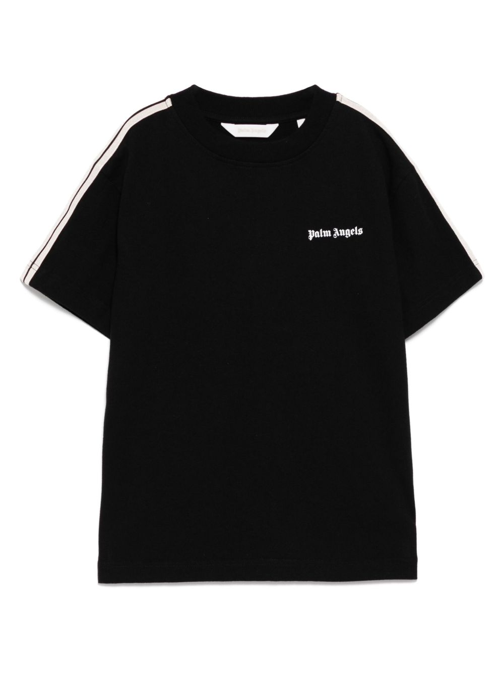 Palm Angels Kids logo印花T恤 - 黑色